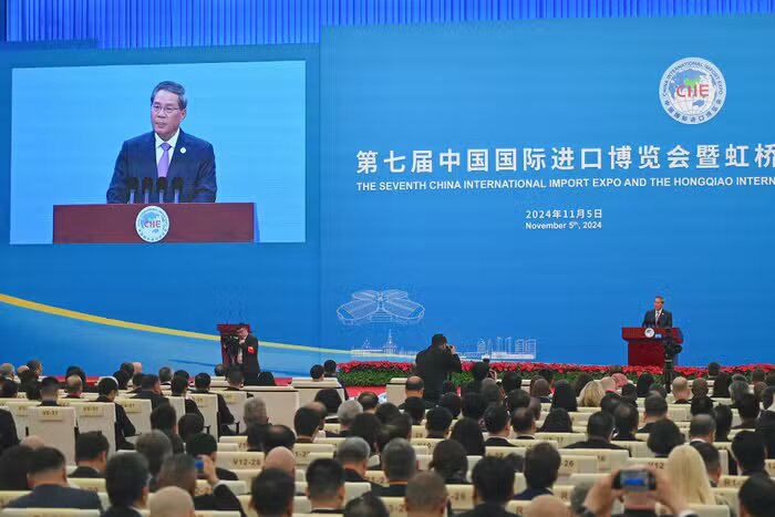 A Shanghaï, une grande foire des importations sur fond de tensions commerciales entre la Chine et ses partenaires