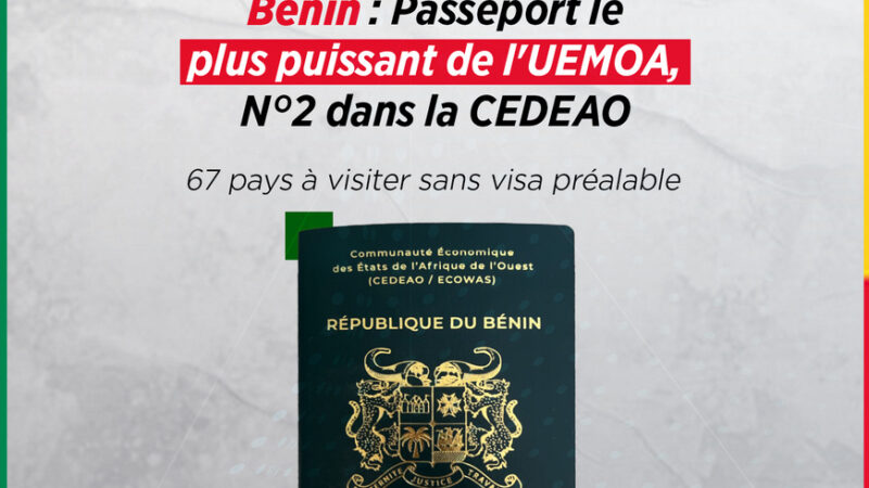Diplomatie : Le passeport béninois, un atout majeur en Afrique de l’Ouest